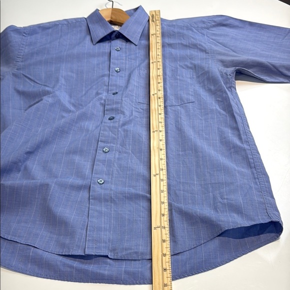 Givenchy Men's Blue Dress Shirt Classic Button-Down Size US Neck 17 - Picture 8 of 8